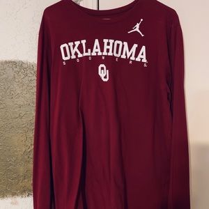 Men’s OU Nike Jordan long sleeve T shirt
